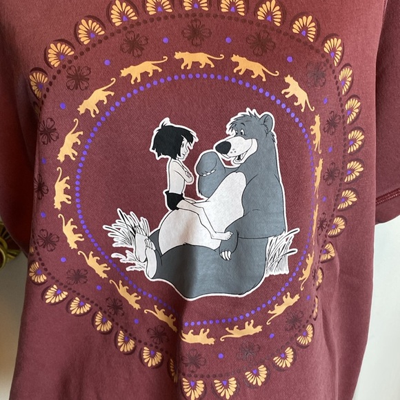 DISNEY Jungle Book Short Sleeve Sweatshirt sz XL  NWT - Picture 2 of 6